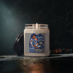 Detroit Lions Fan Art Candle, Soy Jar Candle | True Grit Football Design