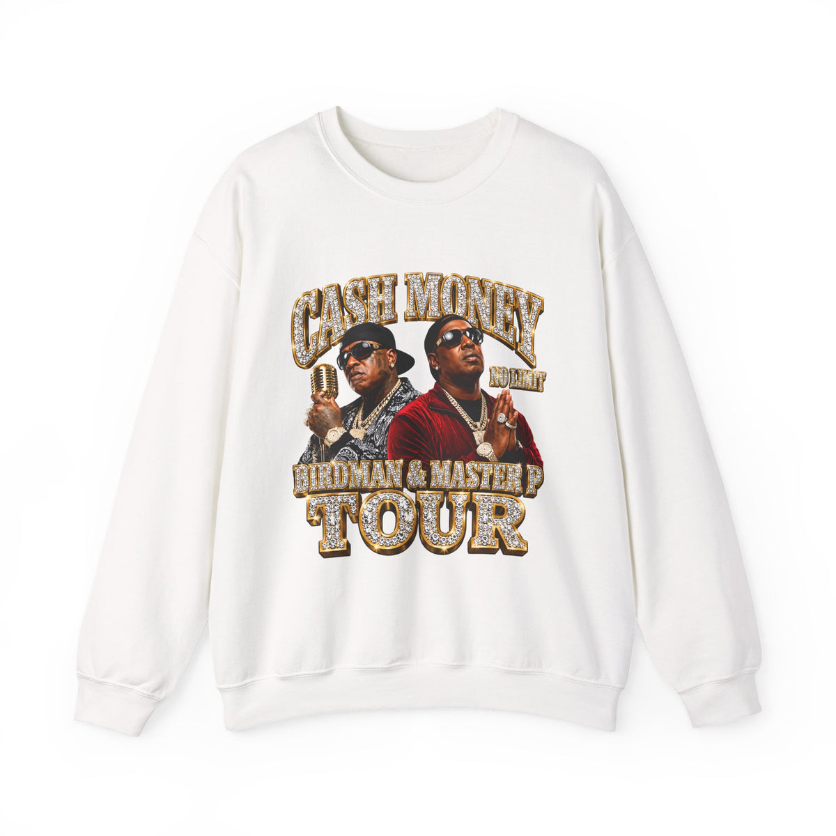 Cash Money Tour Crewneck Sweatshirt | Retro Hip Hop Graphic