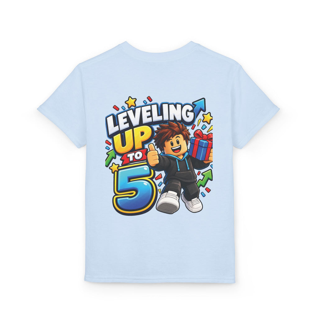 Roblox Birthday “Leveling Up to 5” Youth T-Shirt