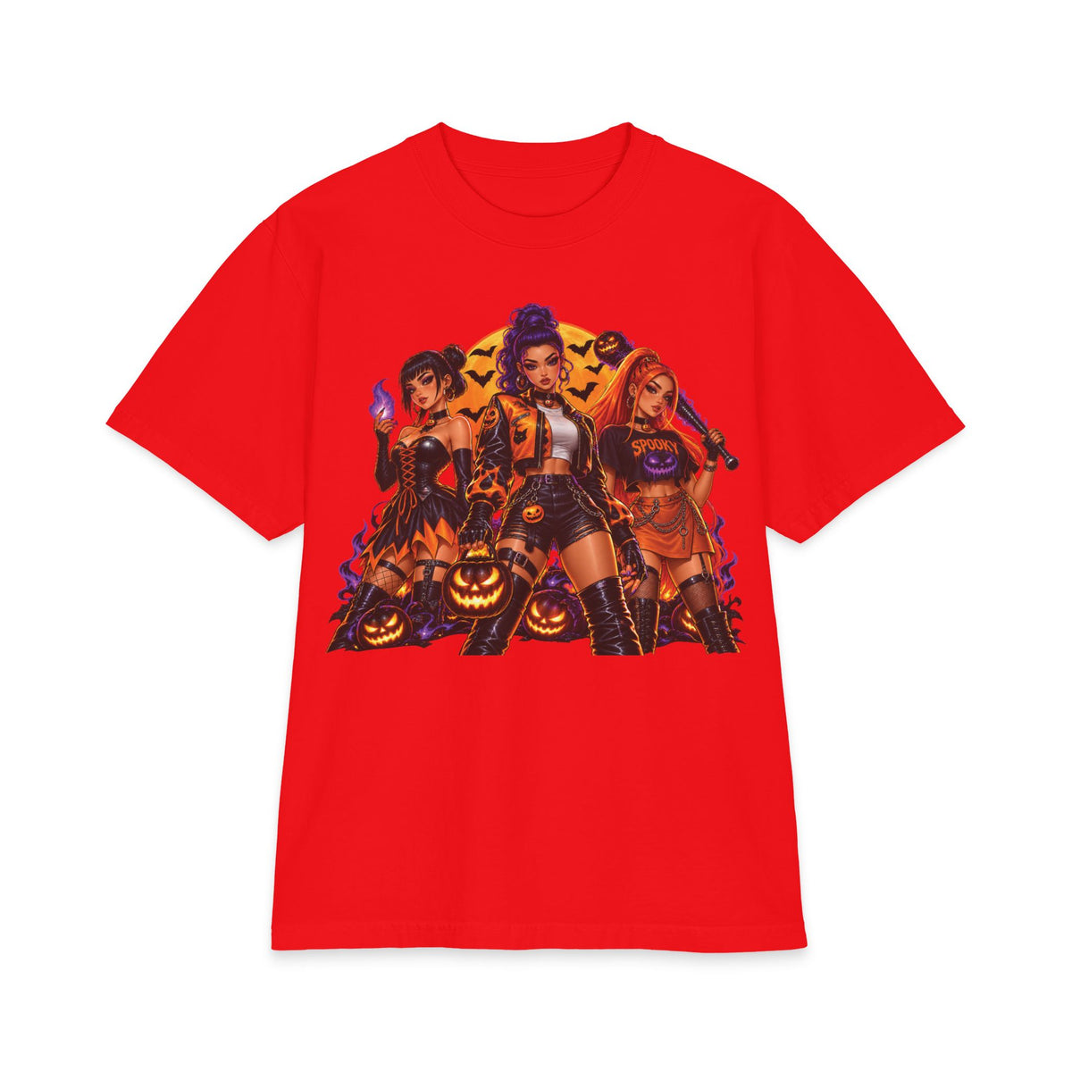 Halloween Witch Squad T-Shirt | Spooky Pumpkin Girls Graphic Tee