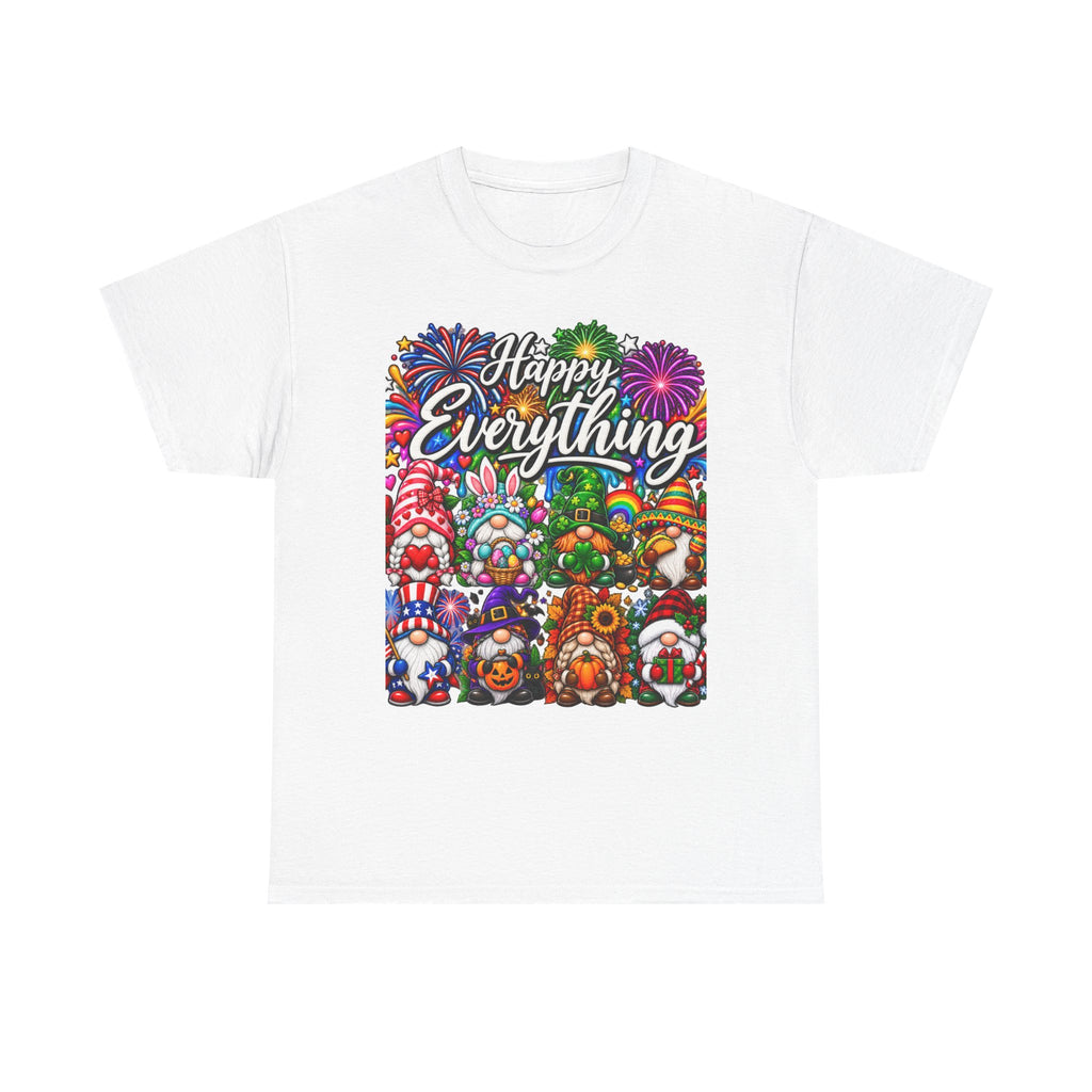 Happy Everything gnome collage T-Shirt | holiday fireworks spring summer celebration