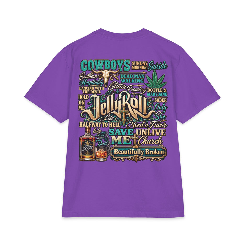 Roll Jelly band portrait T-Shirt | rock country tour tee