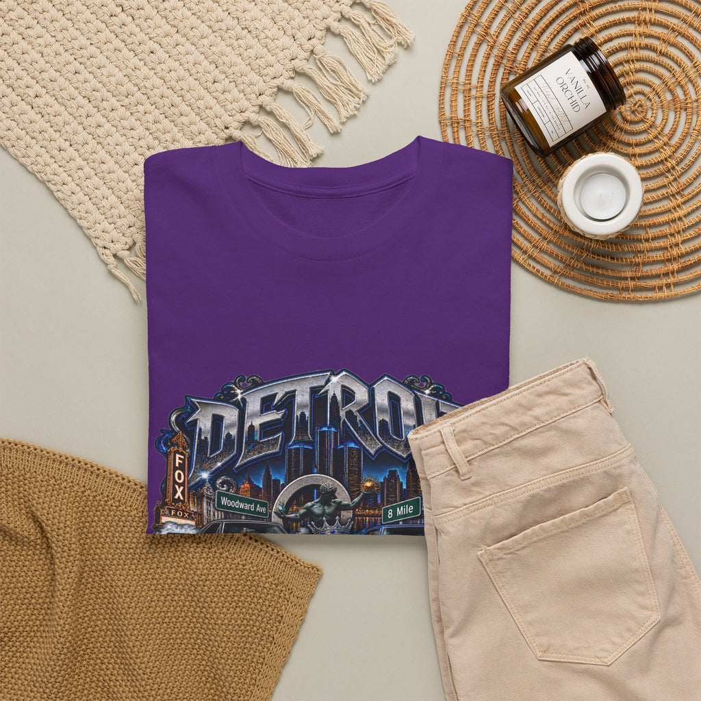 Detroit Muscle Car Tee | Vintage Hot Rod Illustration, Garage Scene