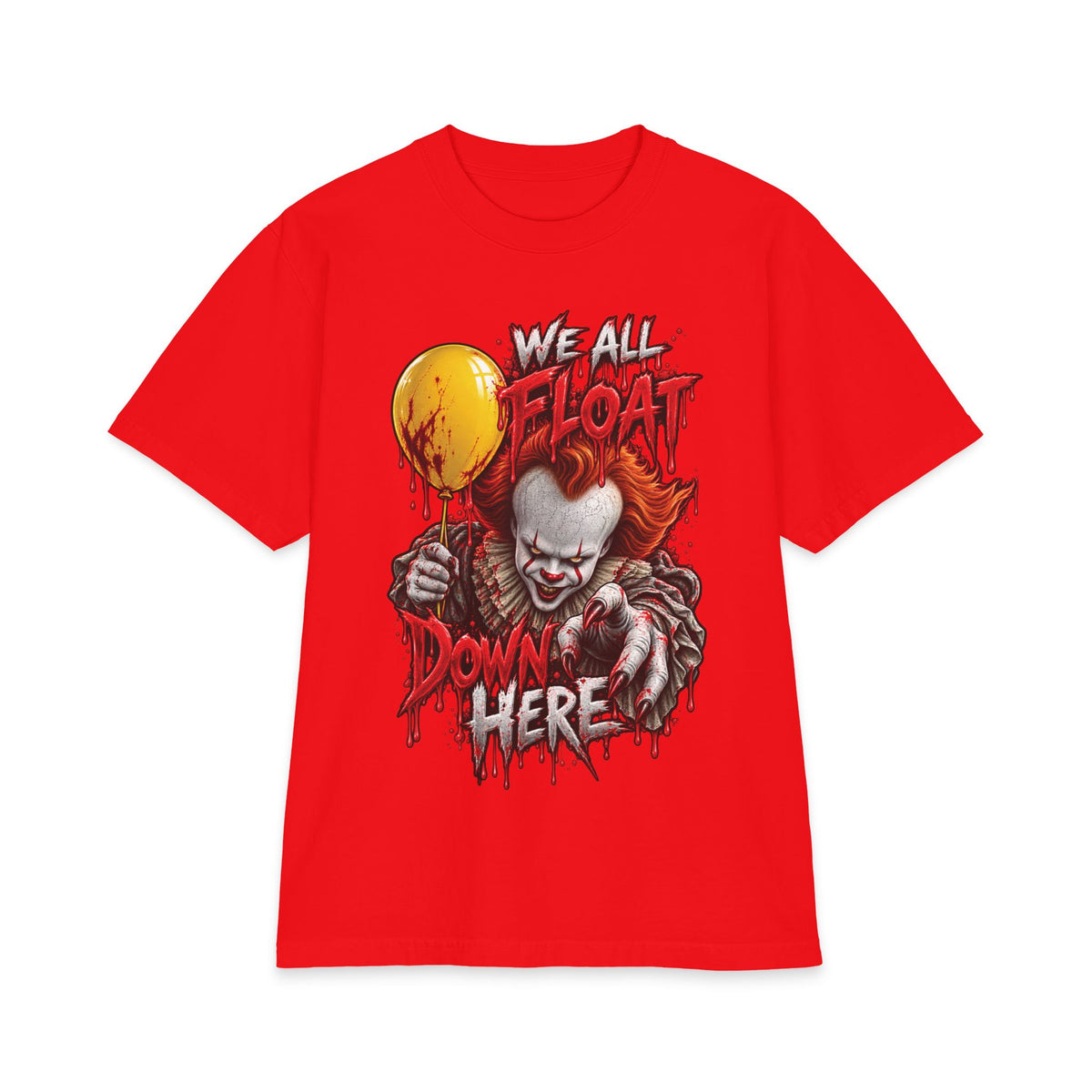 We All Float Pennywise clown horror T-Shirt | Halloween scary clown tee