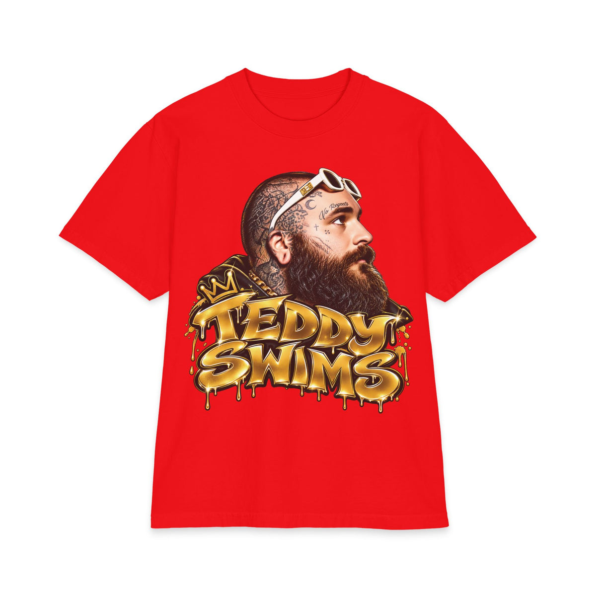 Teddy Swims Portrait Tee | Graffiti Logo T-Shirt