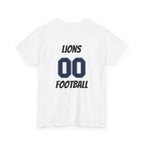 Detroit Lion Rider T-Shirt | Football Team Graphic Tee, Blue Mascot