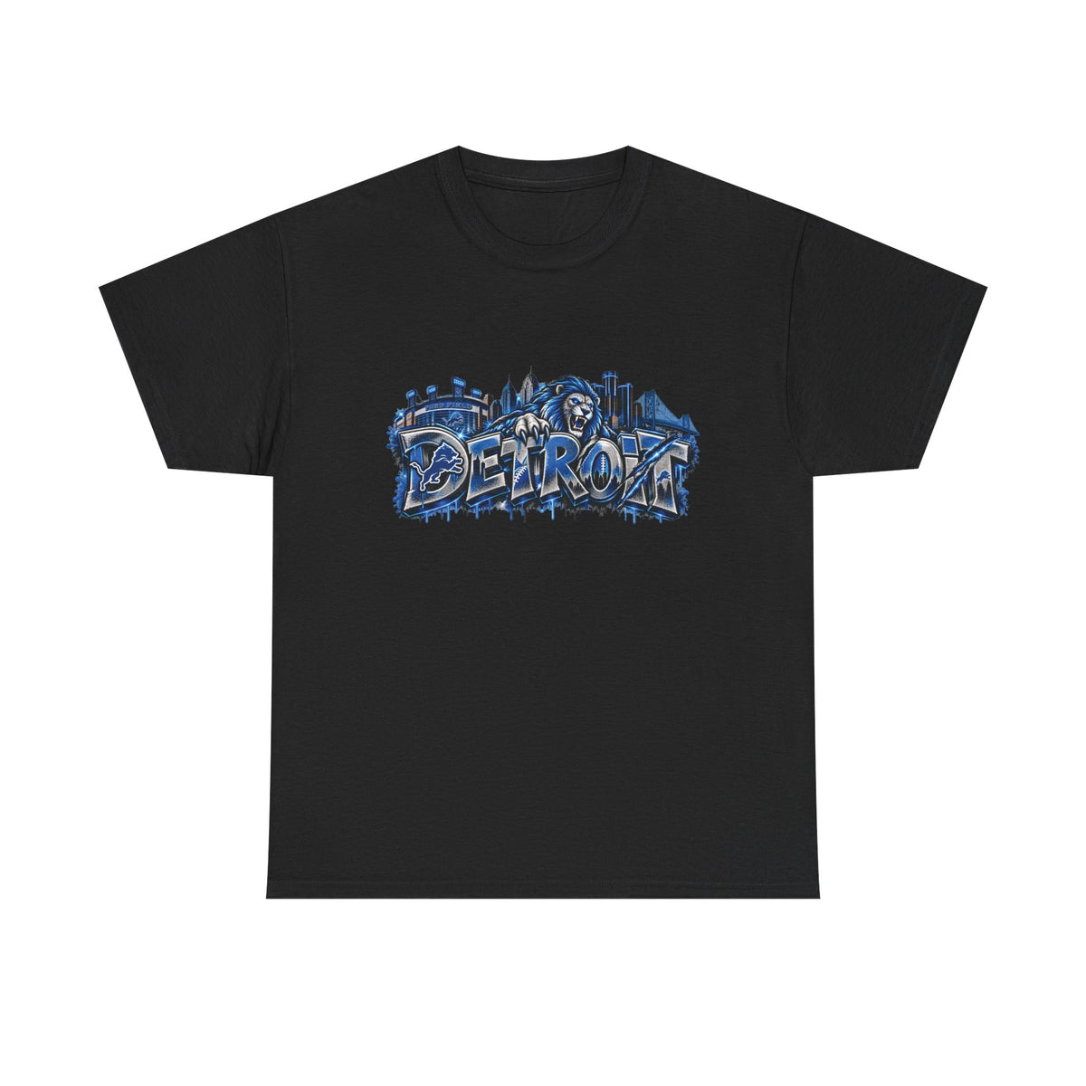 Detroit Graffiti Skyline T-Shirt | Urban City Street Art Tee