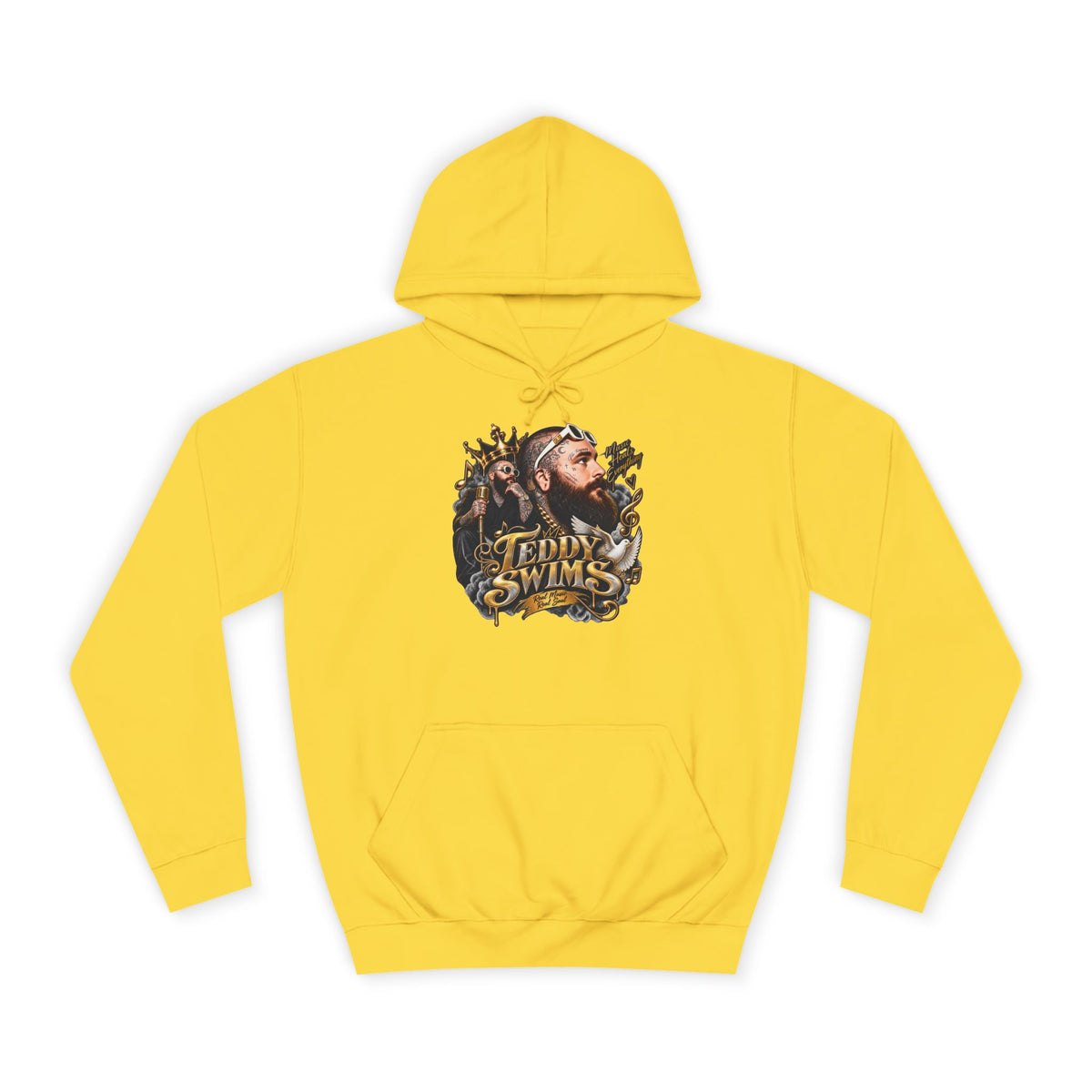 Teddy Swims Portrait Hoodie | Retro Floral Music Artist Logo