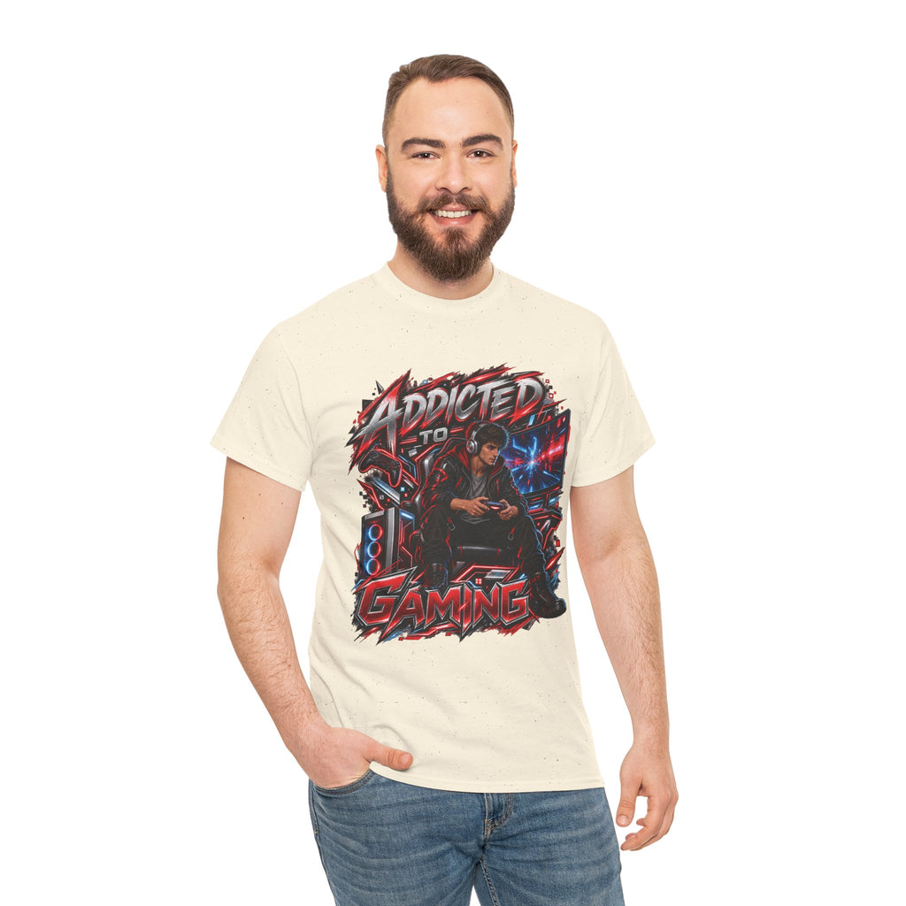 Addicted to Gaming Graphic T-Shirt