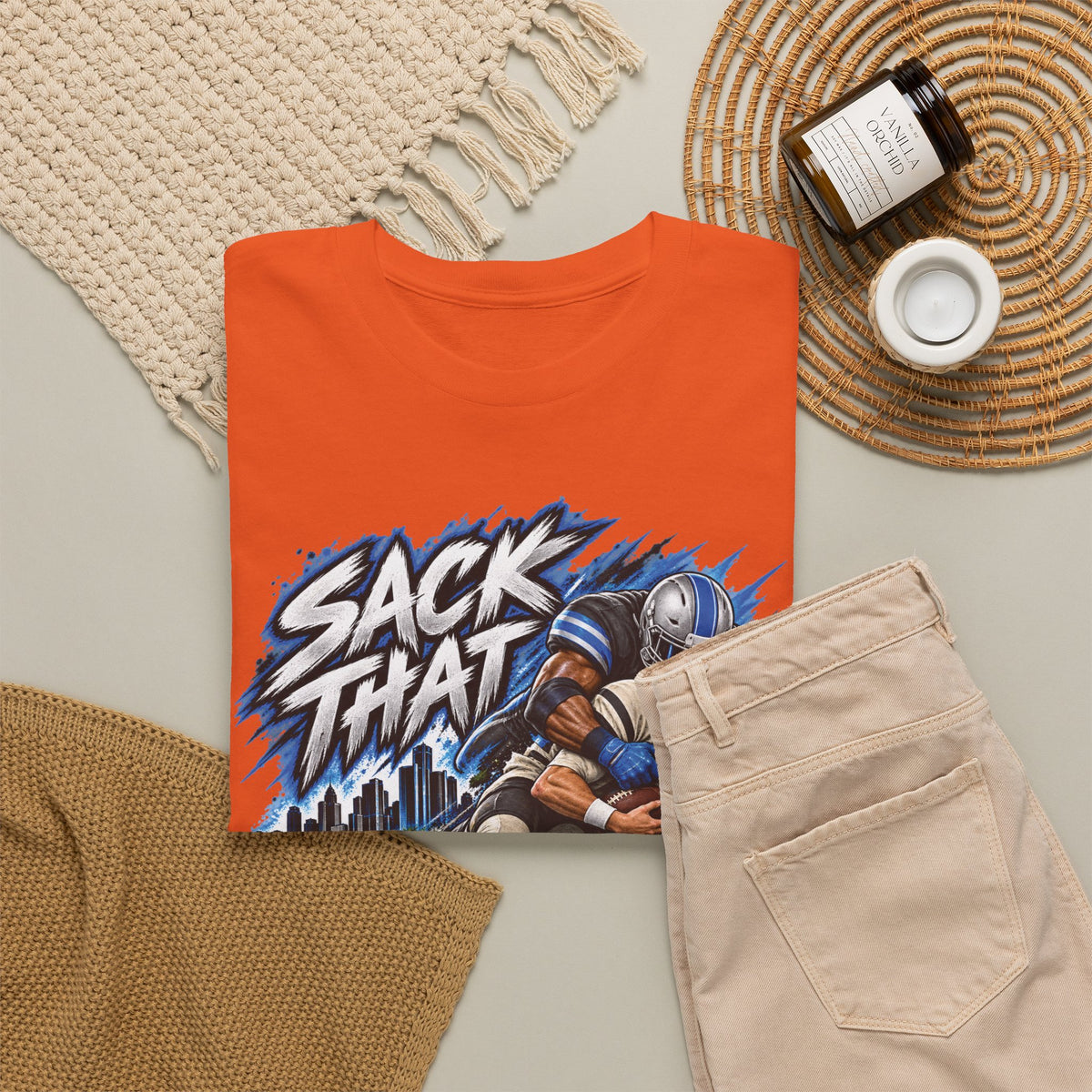 Sack That MF Lions football Graphic T-Shirt