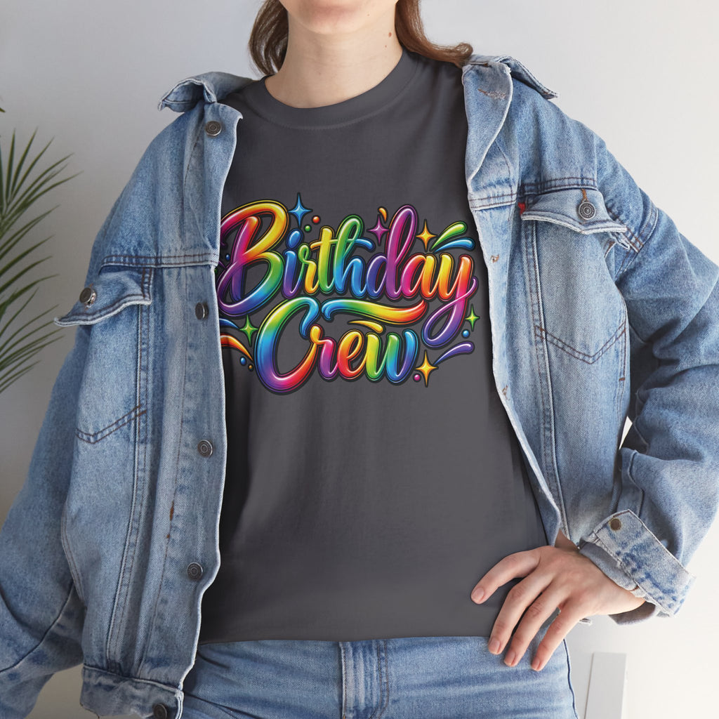 Birthday Crew Colorful Celebration T-Shirt
