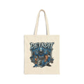 Detroit Football Player Tote Bag | 313 Motor City Helmet Illustration