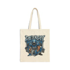 Detroit Football Player Tote Bag | 313 Motor City Helmet Illustration