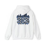 Detroit 313 Drip Skyline Hoodie | Graffiti Letter B Chest Design
