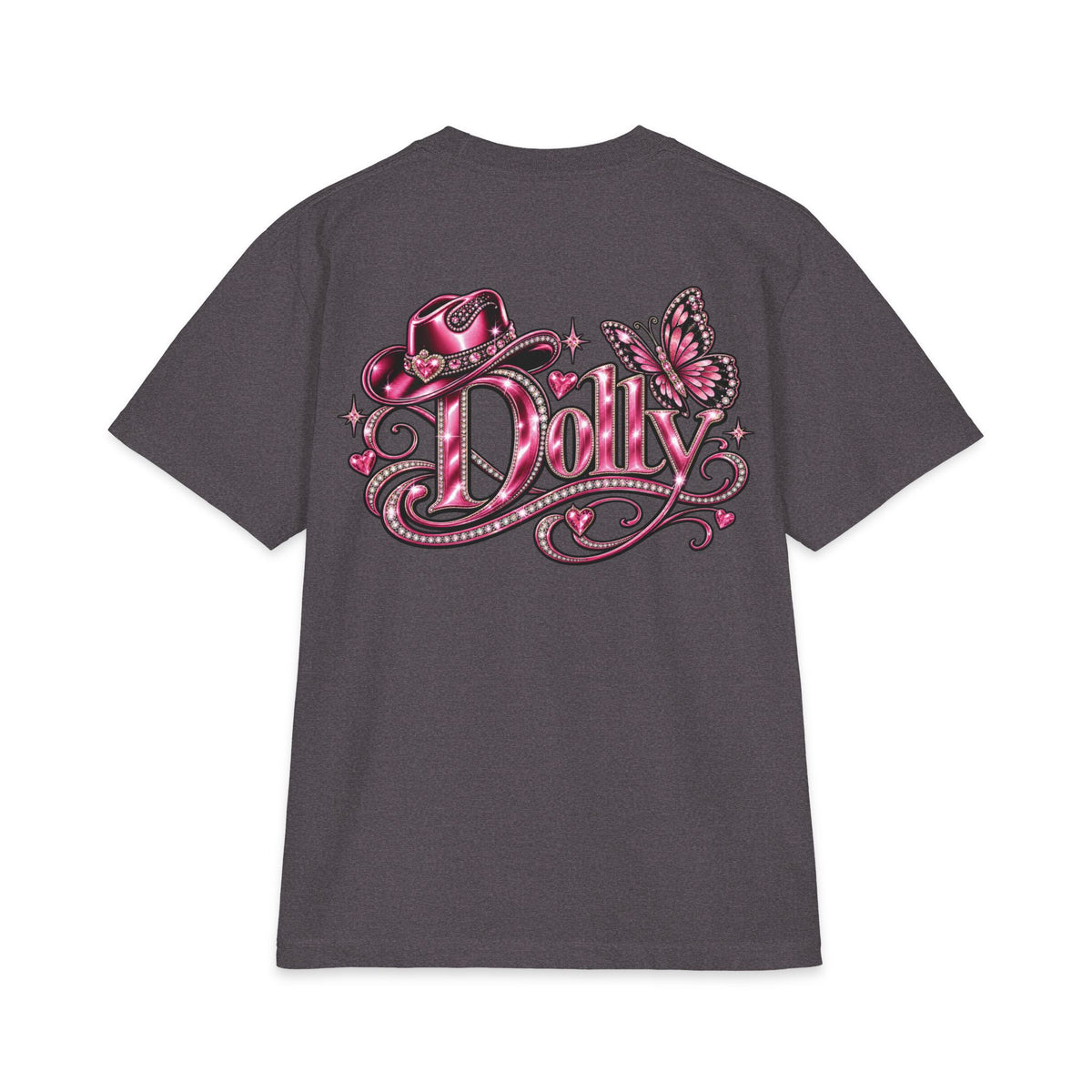 Retro Pink Dolly Portrait T-Shirt | Country Cowgirl Graphic Tee