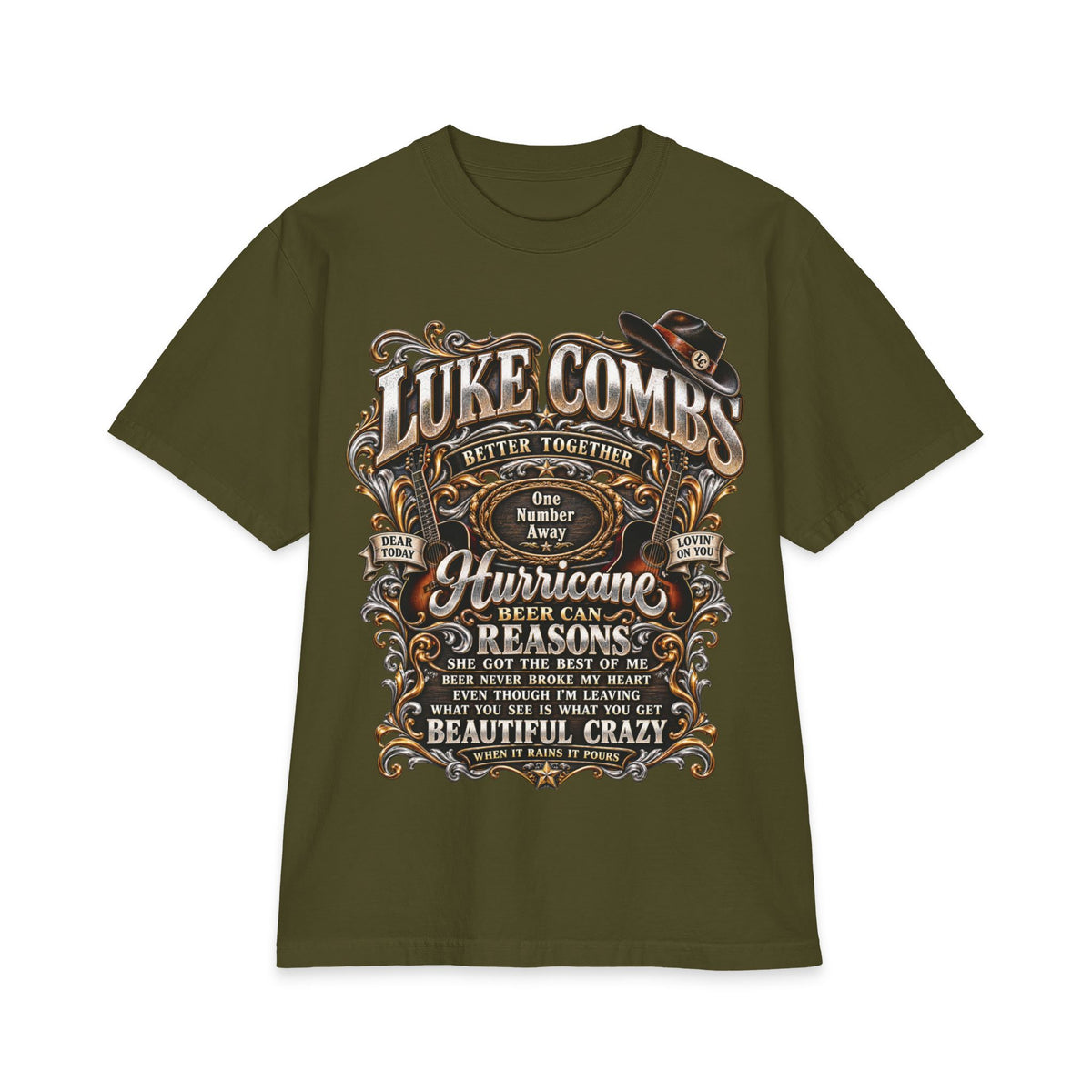 Combs Luke Concert Poster T-Shirt | Country Music Graphic Tee