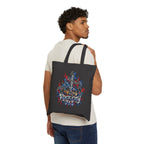 Detroit Rock City Tote Bag | Guitar Skyline Grunge Drip Design