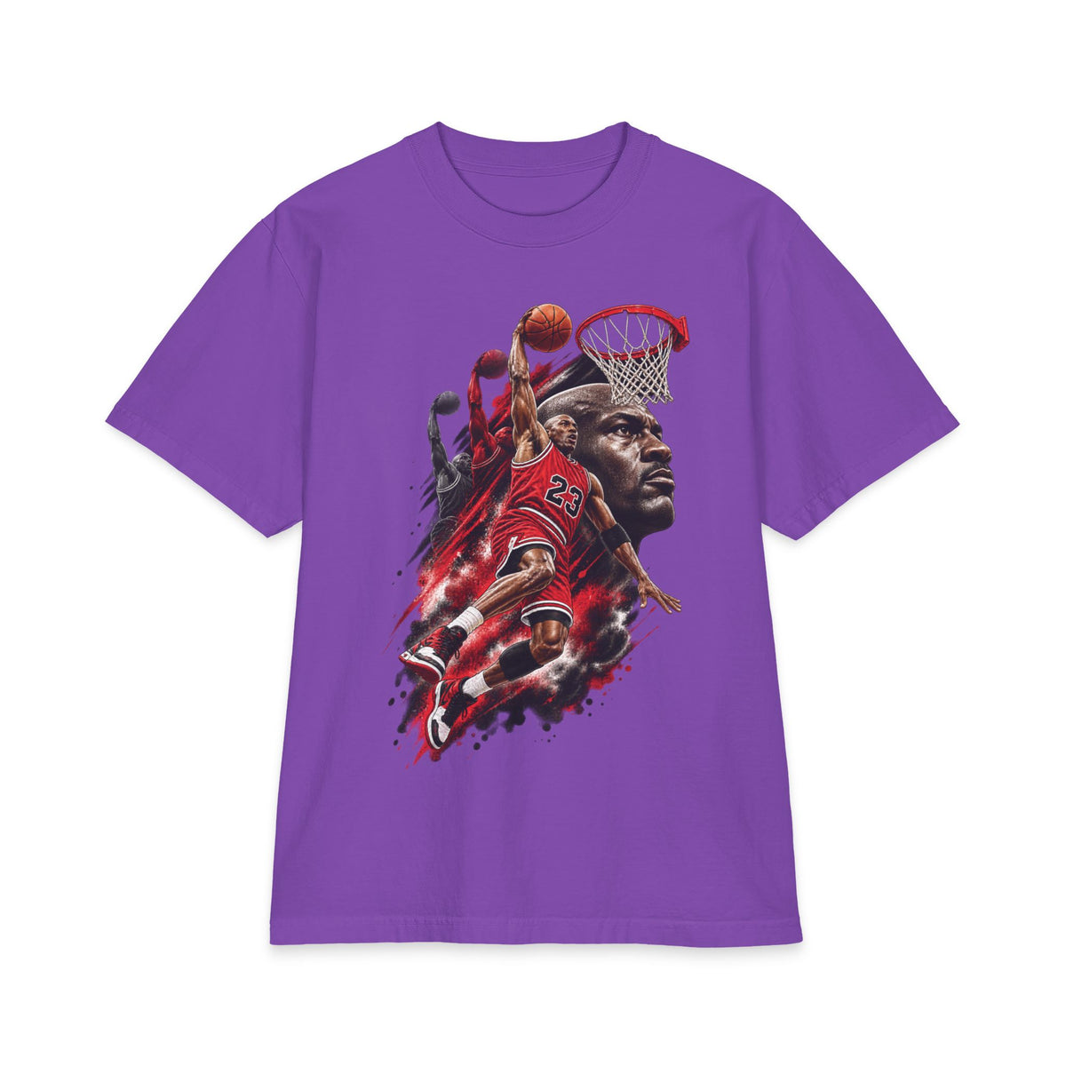 Basketball Icon portrait T-Shirt | Slam Dunk collage, jersey number 23