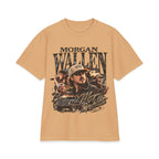 M Wallen portrait T-Shirt | Country Music tee, MV logo back