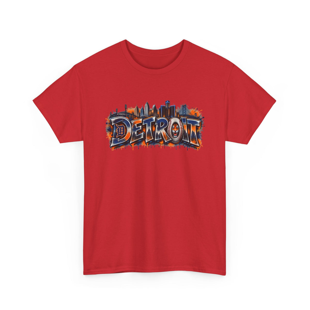 Detroit skyline graffiti T-Shirt | city skyline tee, urban street art