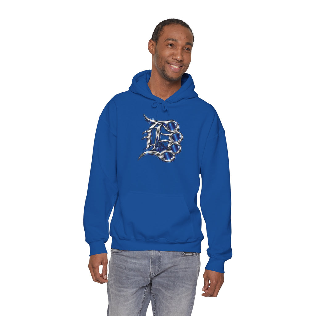 Detroit 313 Drip Skyline Hoodie | Graffiti Letter B Chest Design