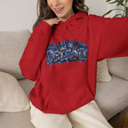 Detroit Graffiti Style Hoodie | City Skyline Street Art Pullover