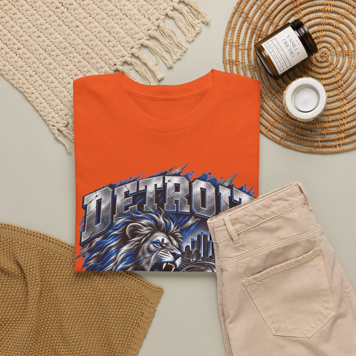 Detroit Football Lion Graphic Tee