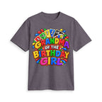 Grandma of the Birthday Girl T-Shirt | Colorful Birthday Design