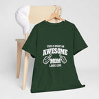 Awesome Mom with Pointing Thumbs T-Shirt | Mother's Day Tee