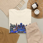 Detroit Football Graphic Tee | City Skyline, Players, Lions-Inspired Design