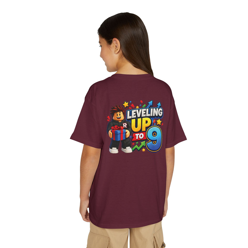 Roblox Birthday Leveling Up 9 Youth T-Shirt