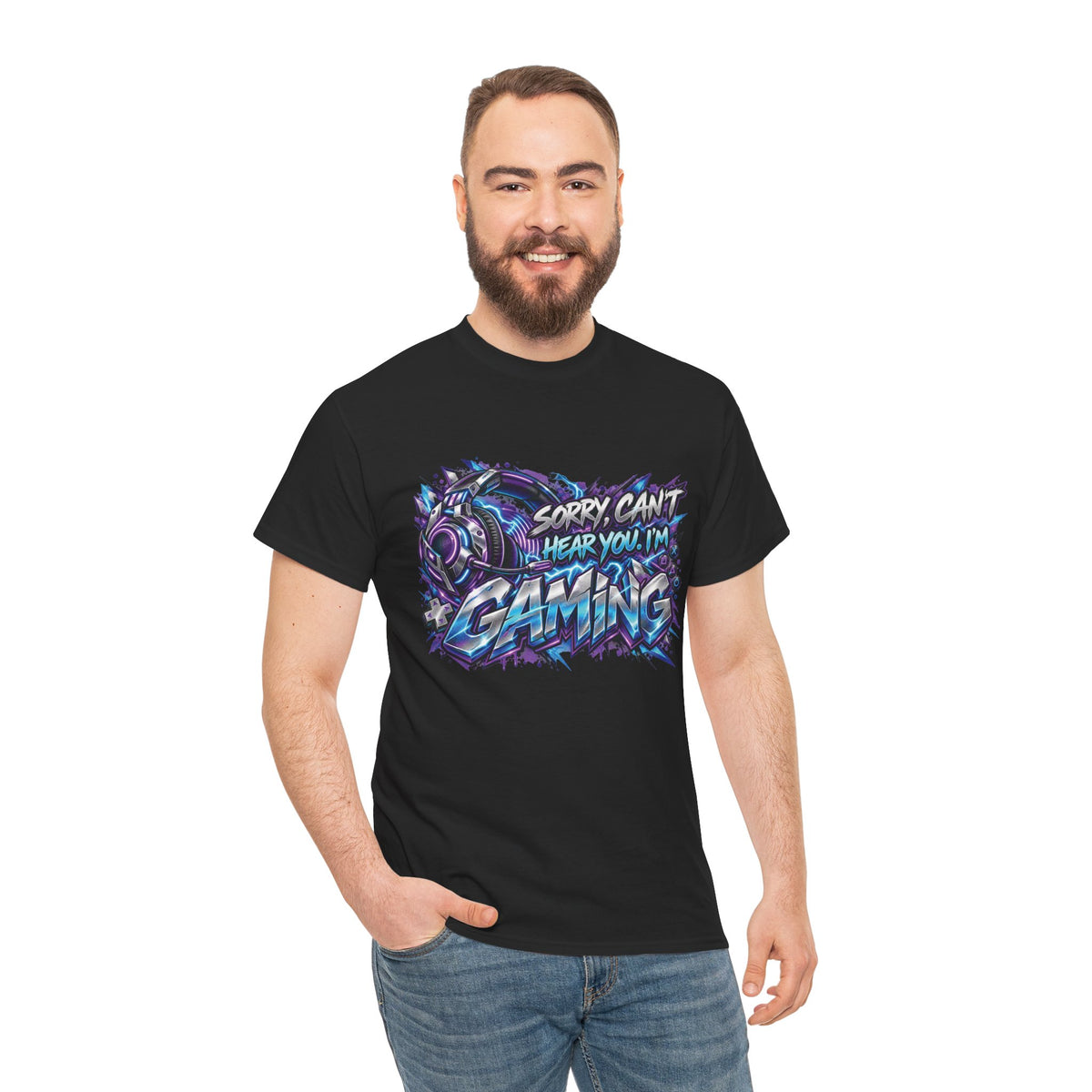 Gaming “Sorry, Can’t Hear You, I’m Gaming” Graphic T-Shirt