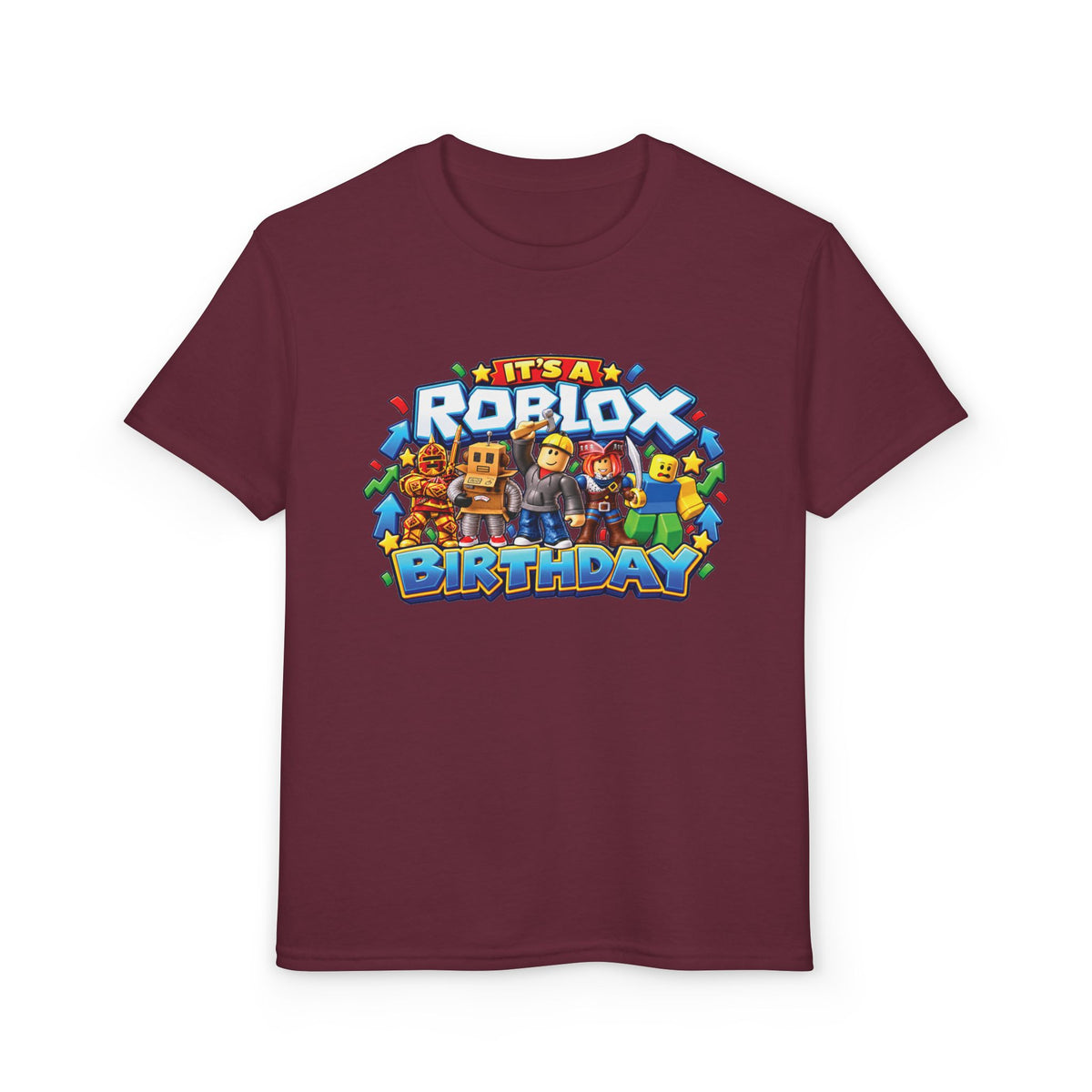 Roblox Birthday Youth T-Shirt – Leveling Up to 8 Gamer Birthday Shirt