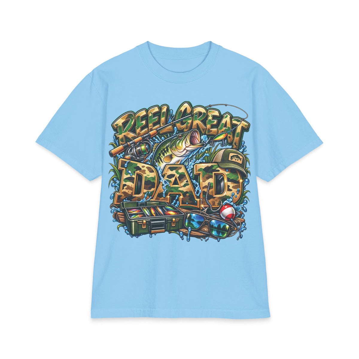 Detroit Reel Great Dad T-Shirt | Fishing Graphic Tee, Dad Shirt