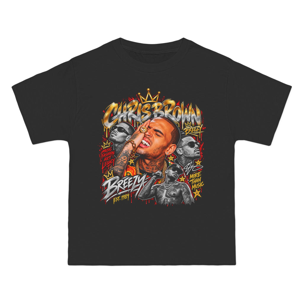 Chris Brown Portrait Graphic T-Shirt | Urban Hip Hop Music Tee