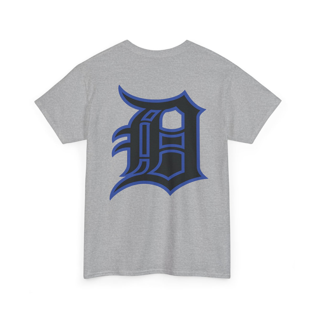 Detroit Basketball Lion Graphic Tee | Motor City D Old English Logo