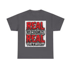 Real Recognize Real Detroit T-Shirt | Detroit Pride Typography Tee