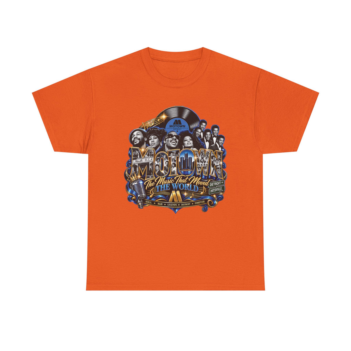 Motown Legends Tee | Detroit Graffiti Back