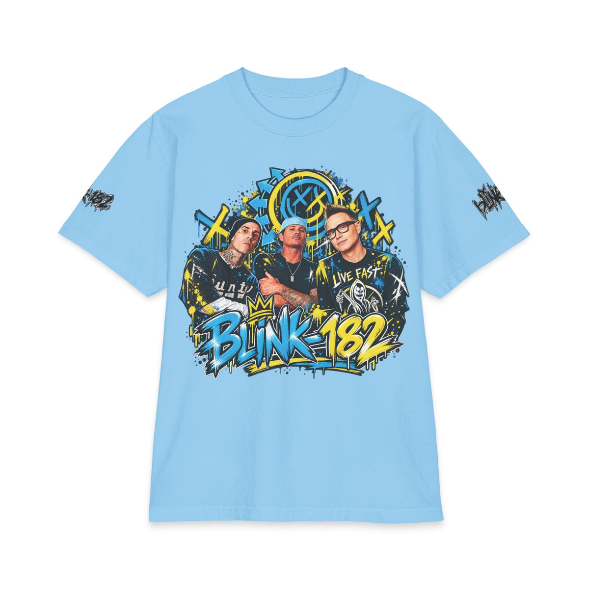 Blink Band Graphic T-Shirt | Punk Rock Tour Tee