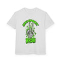 Stay Spooky Bruh T-Shirt | Skeleton Hand Halloween Graphic