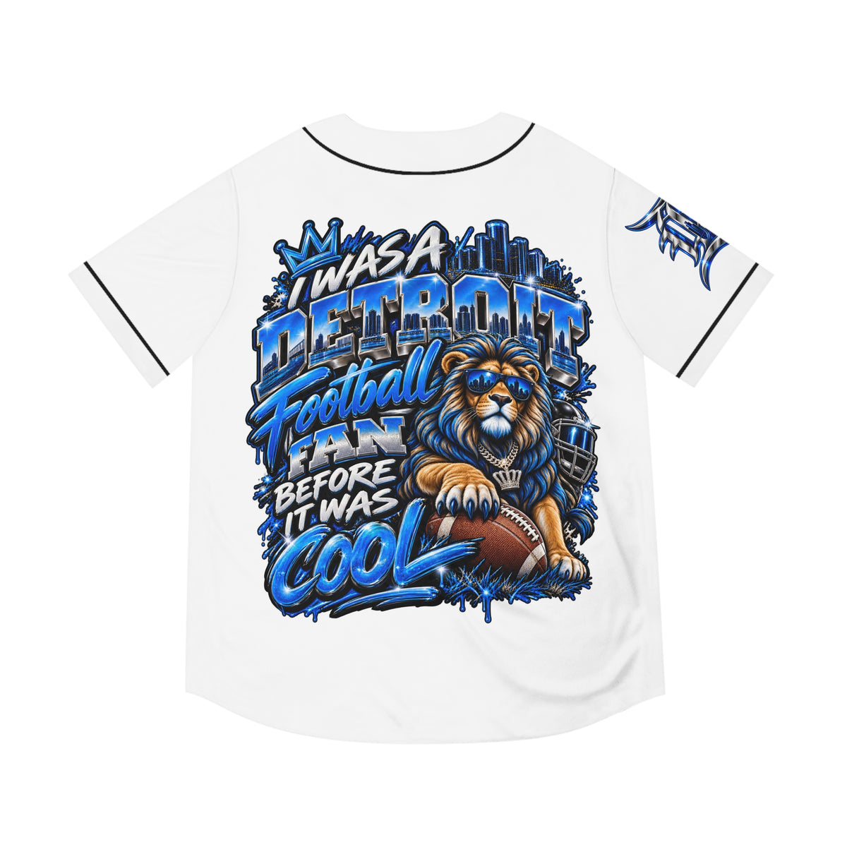 Detroit Football Lion Graphic Jersey | Baseball Jersey
