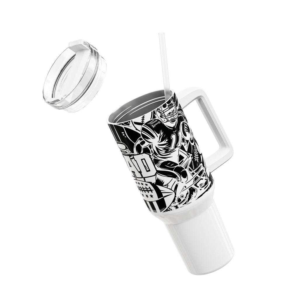Football Dad Tumbler | 40oz Insulated Travel Mug