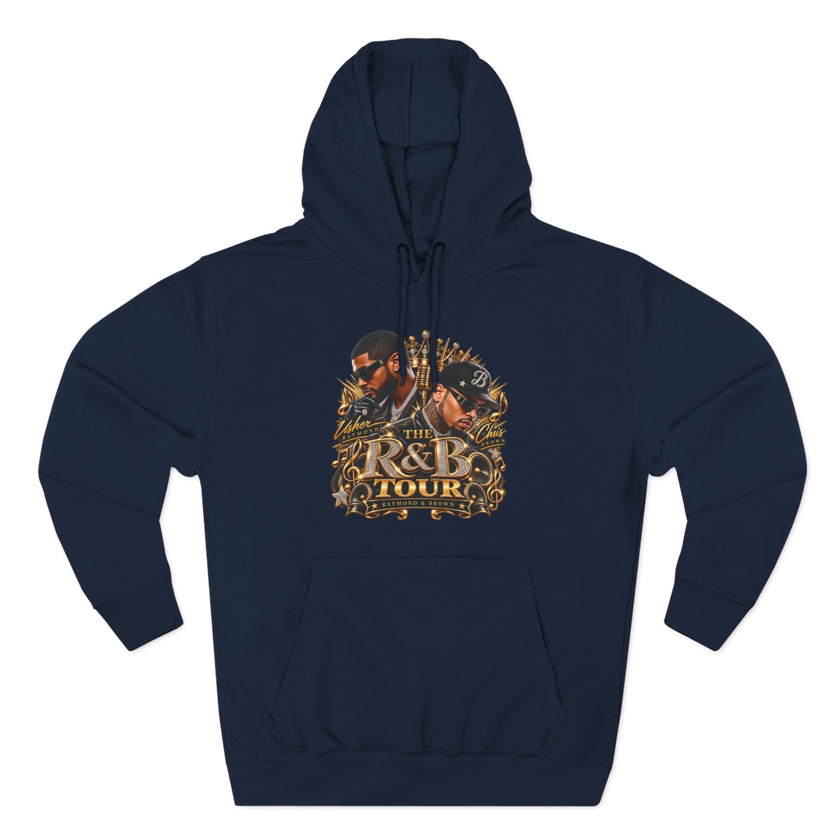 R&B Tour Graphic Hoodie | Music Concert Vintage Portraits