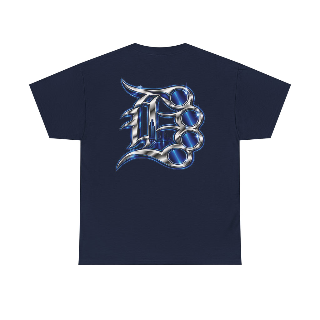 Detroit Basketball Lion Graphic Tee | City Streetball Detroit D Logo