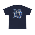 Detroit Basketball Lion Graphic Tee | City Streetball Detroit D Logo