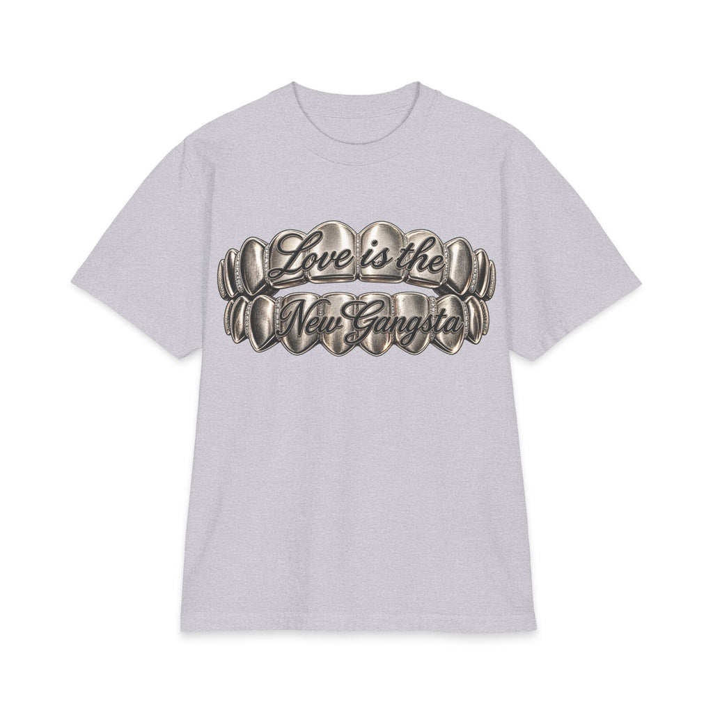 6lack Love Is the New Gangsta T-Shirt | Metallic Grillz Script, Back Number 6 Design