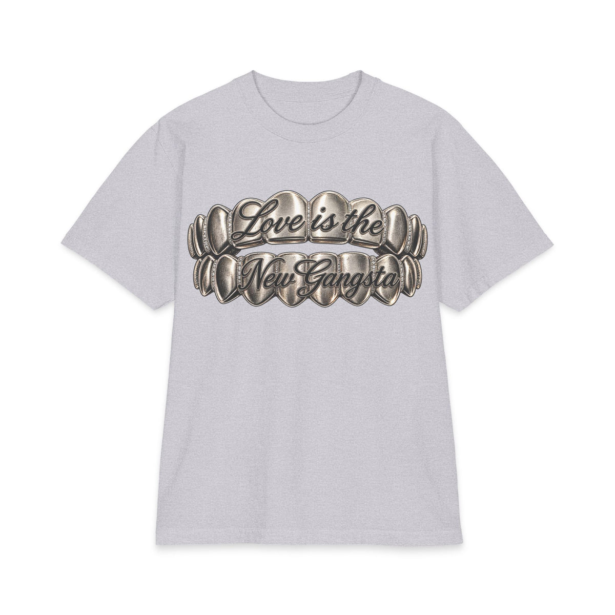 6lack Love Is the New Gangsta T-Shirt | Metallic Grillz Script, Back Number 6 Design