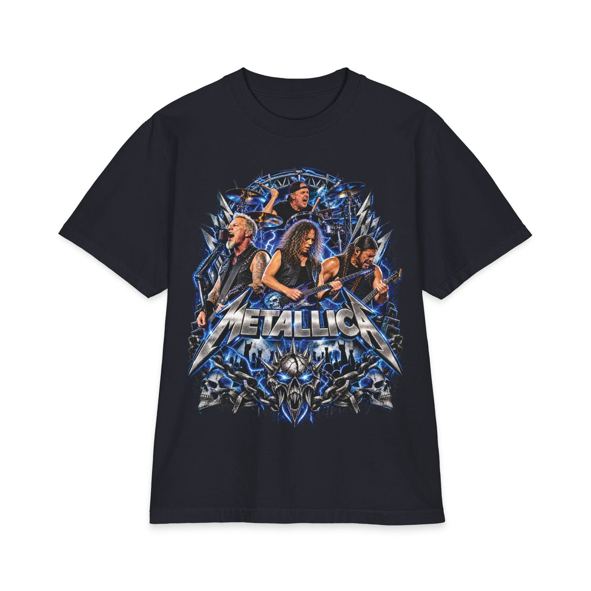 Metallica band montage T-Shirt | Rock band graphic tee
