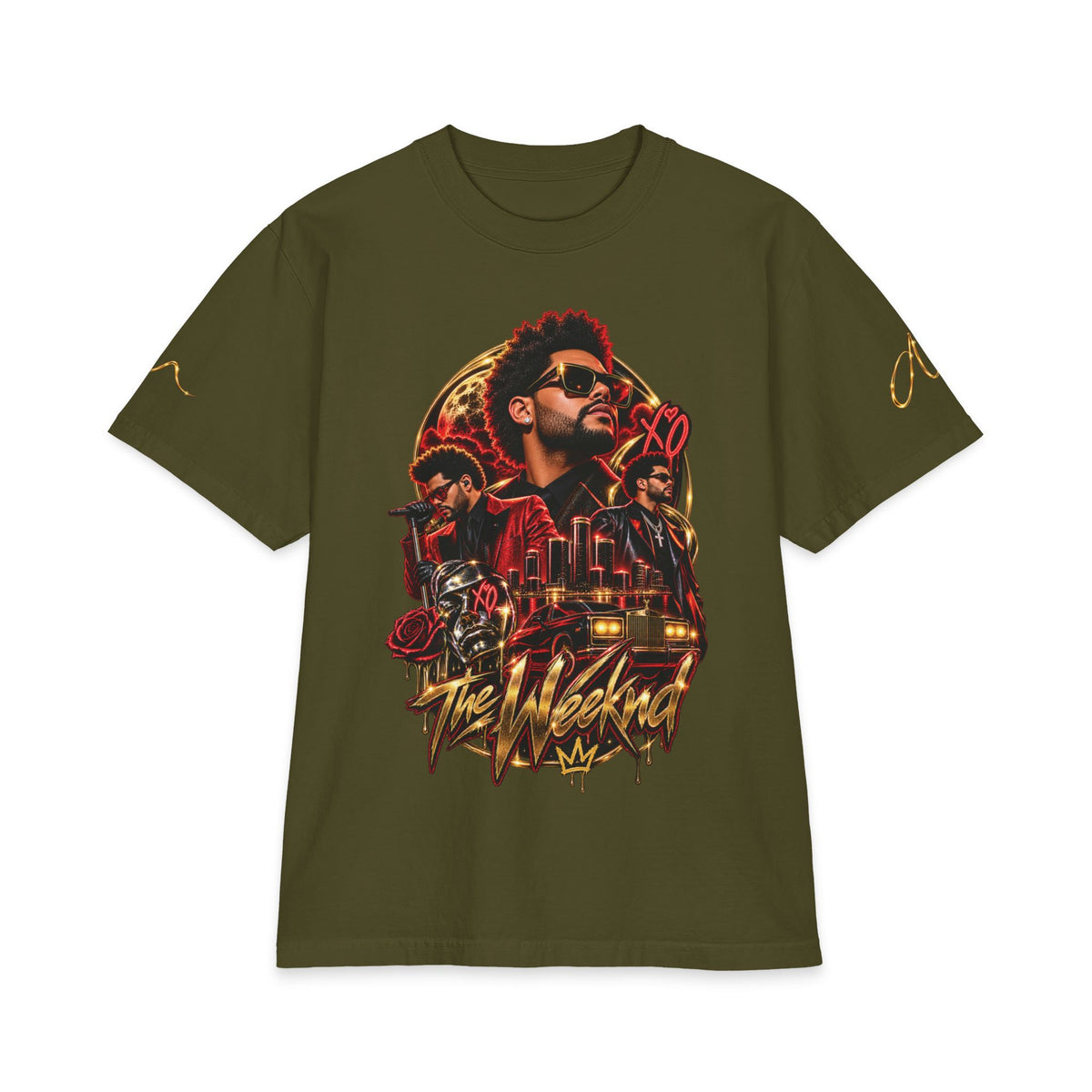 Weeknd Portrait XO Heart T-Shirt | Music Artist Graphic Tee
