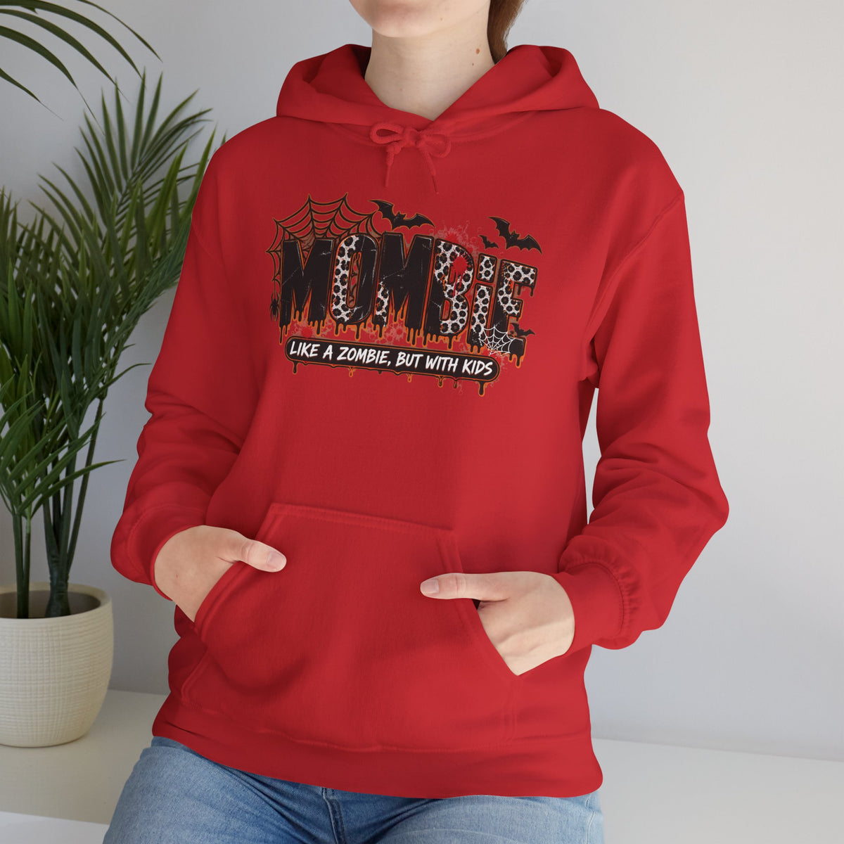 Mama Halloween Hoodie | spiderweb bats leopard print, spooky family mom sweatshirt